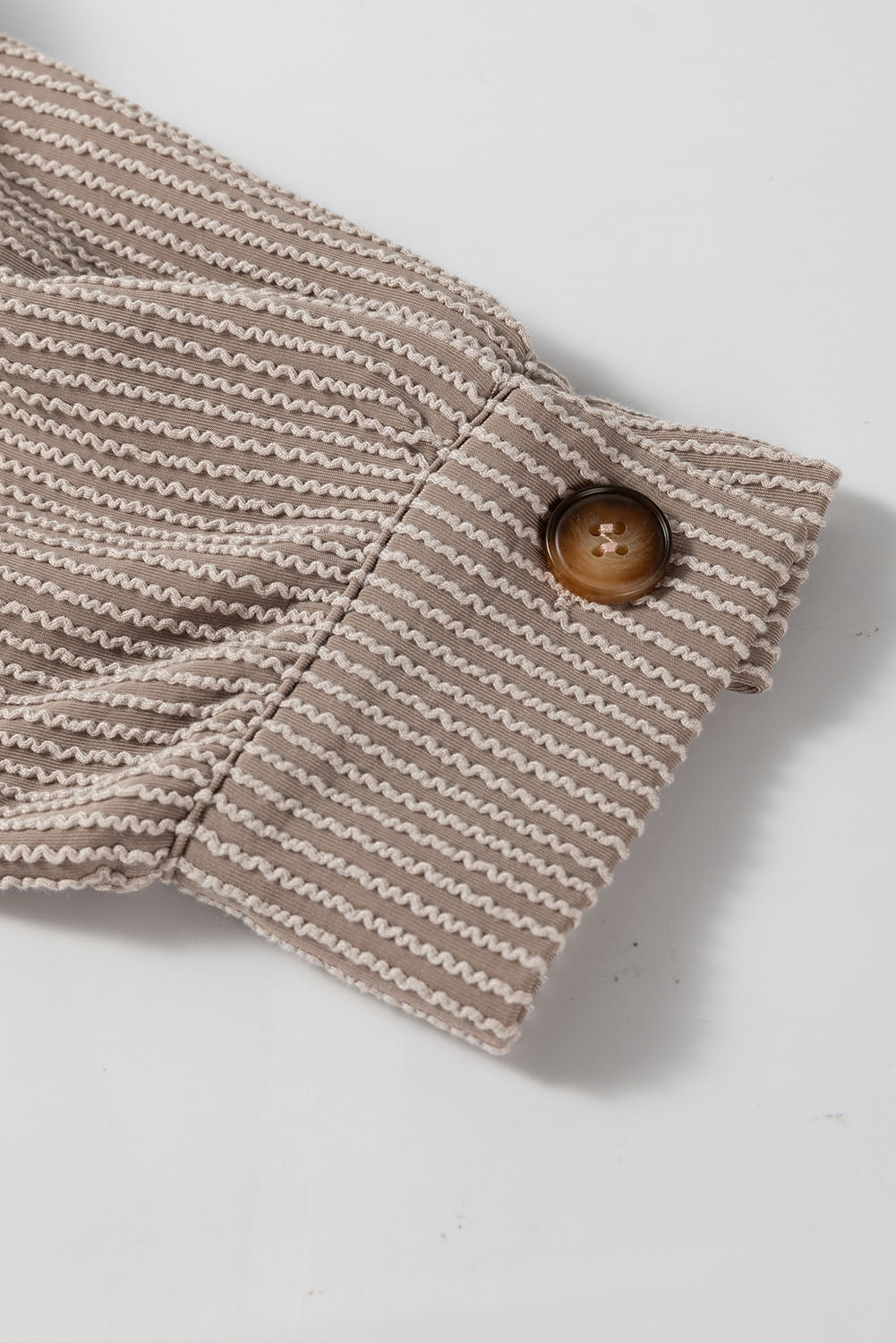 Smoke Gray Solid Corded Drop Shoulder Plus Size Shacket Dear-Lover Dropshipping